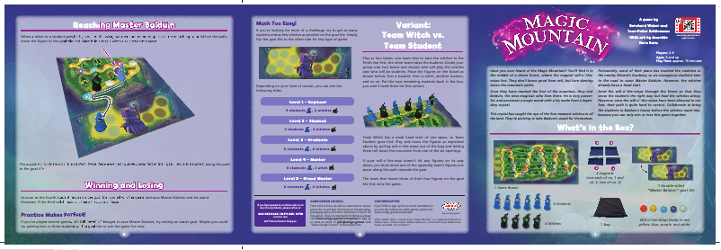 Page 1 de la notice Manuel utilisateur Amigo Magic Mountain