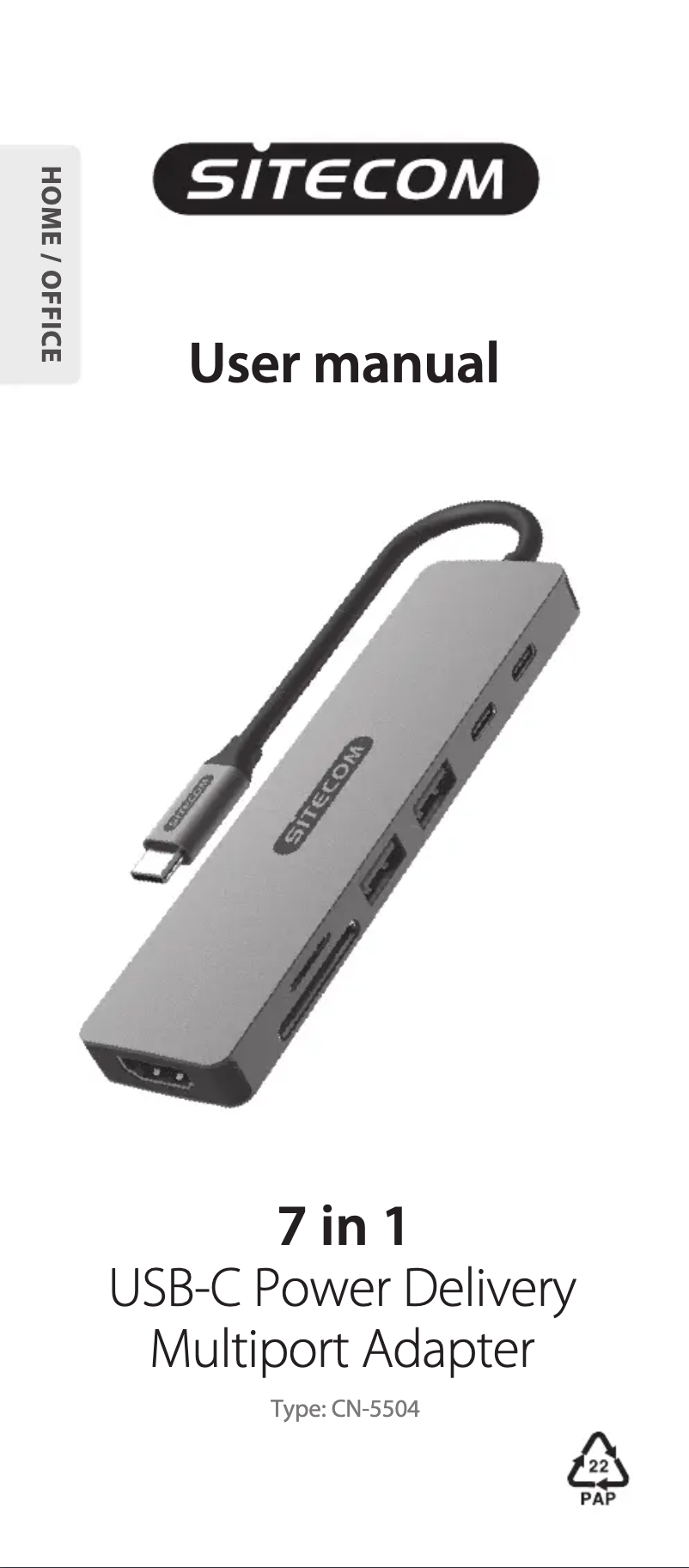 Image de la première page du manuel de l'appareil CN-5504