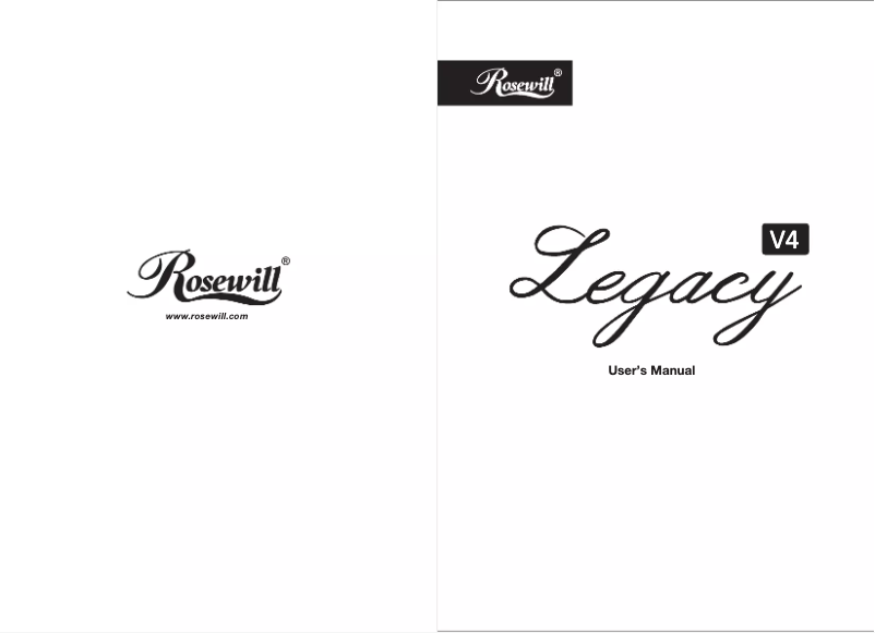 Page 1 de la notice Manuel utilisateur Rosewill Legacy V4