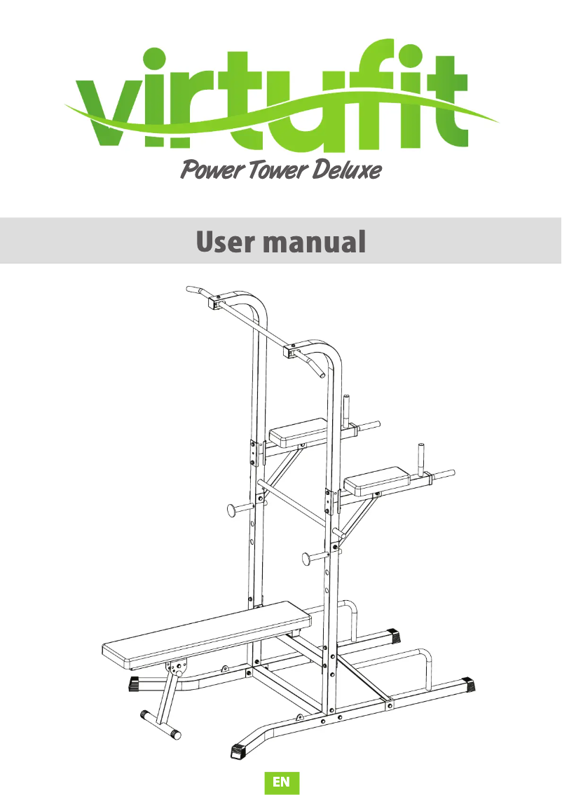 Page 1 de la notice Manuel utilisateur VirtuFit Power Tower Deluxe