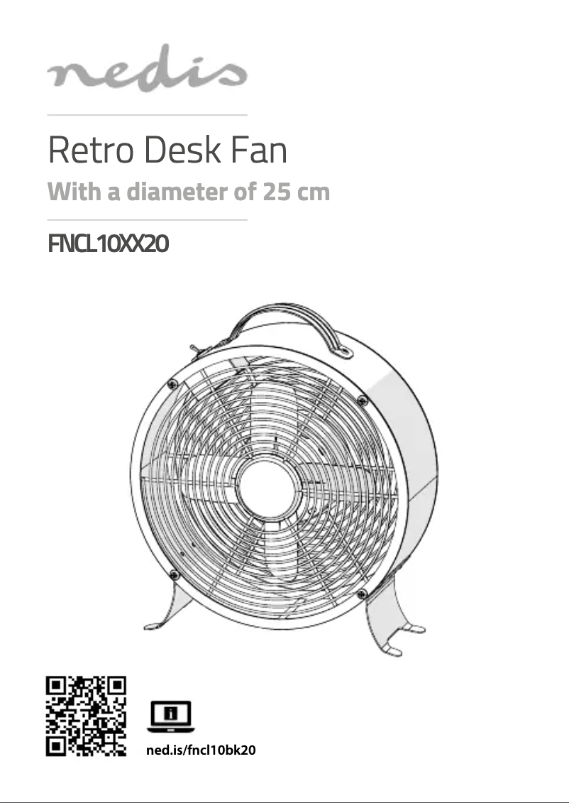 Page 1 de la notice Manuel utilisateur Nedis FNCL10PK20
