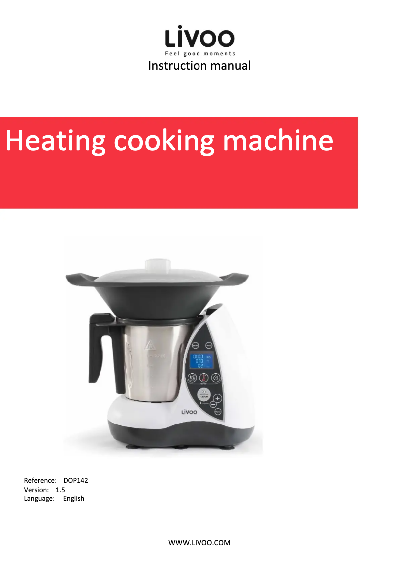 Image de la première page du manuel de l'appareil DOP142G