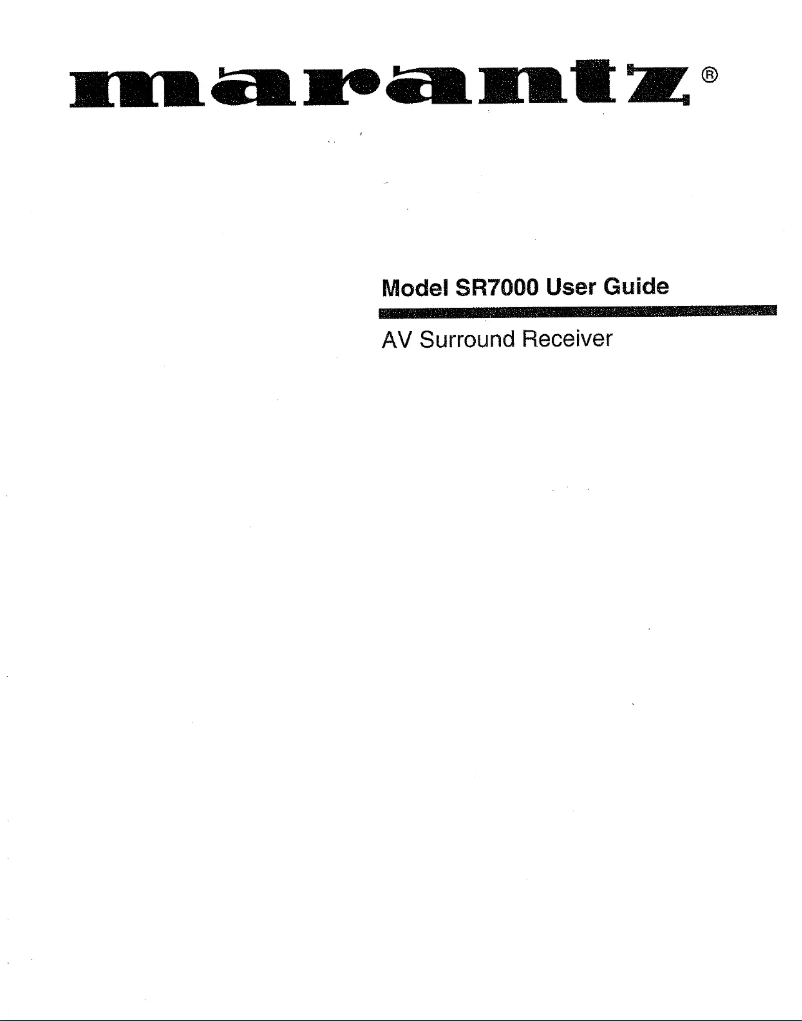 Imagen de la primera página del manual del dispositivo SR7000