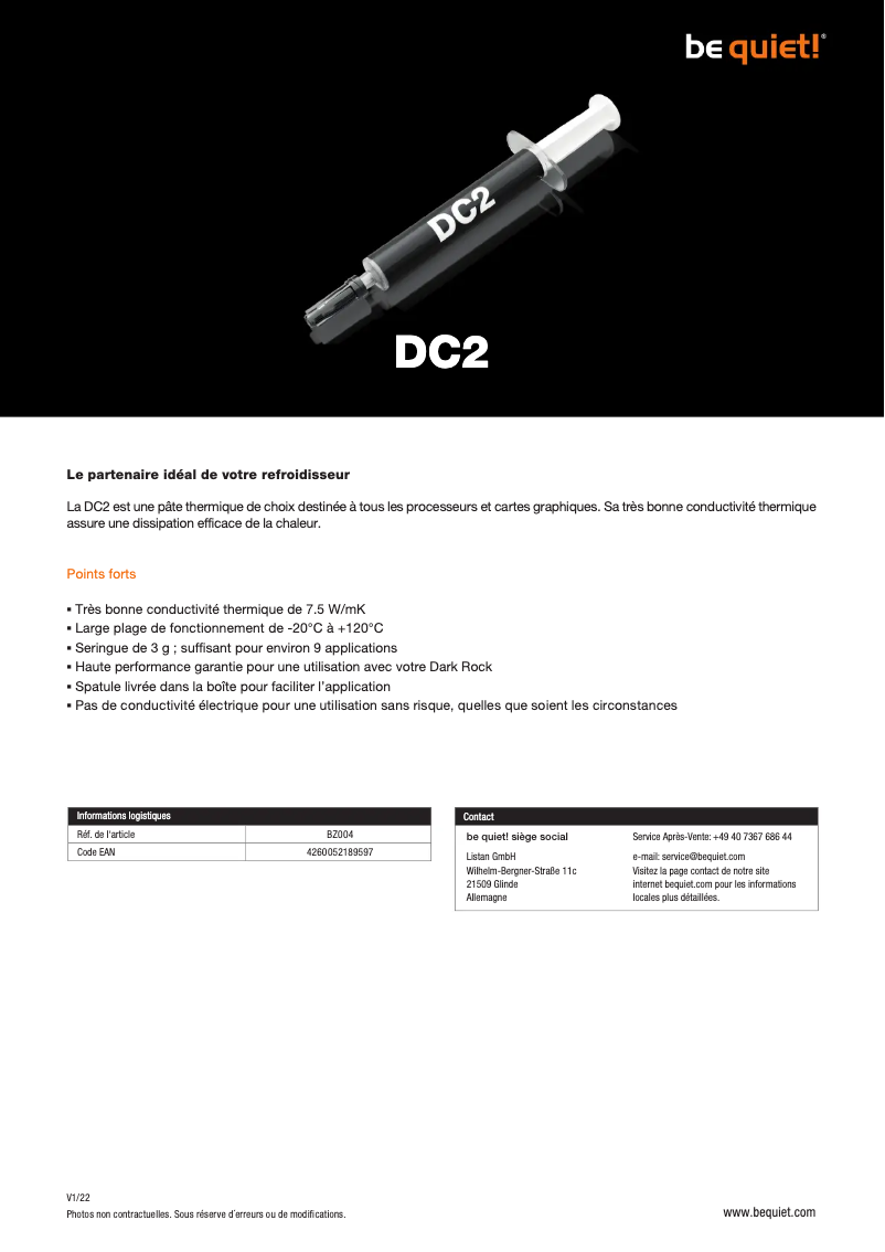 Image de la première page du manuel de l'appareil DC2