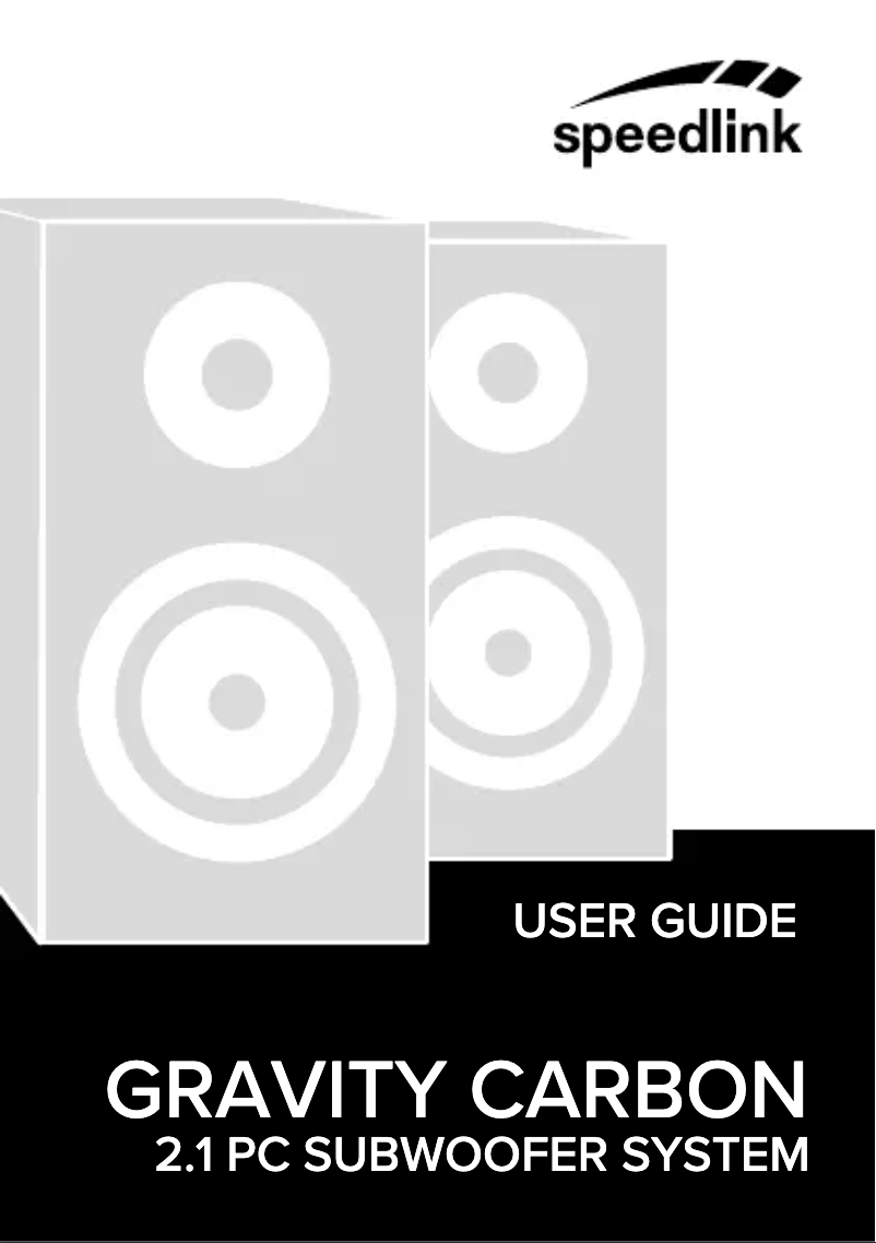 Page 1 de la notice Manuel utilisateur Speed-Link GRAVITY CARBON SL-820008-BK