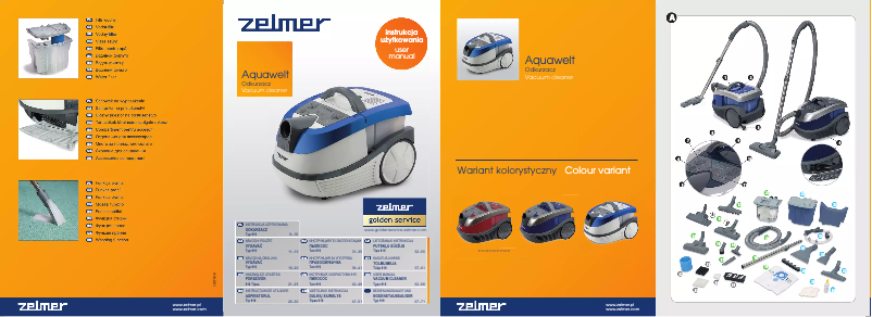 Page n°1 - Manuel utilisateur Zelmer Aquawelt 919.5 SK