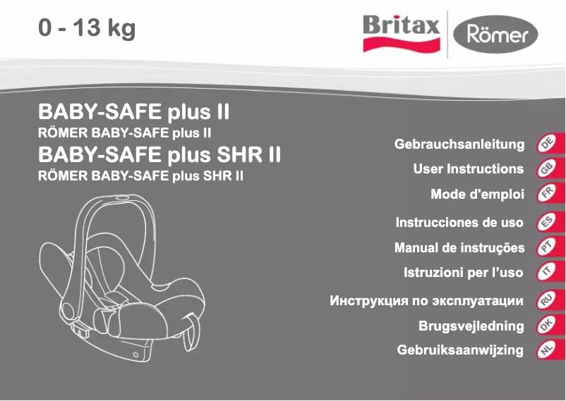 Image de la première page du manuel de l'appareil Baby-Safer plus II