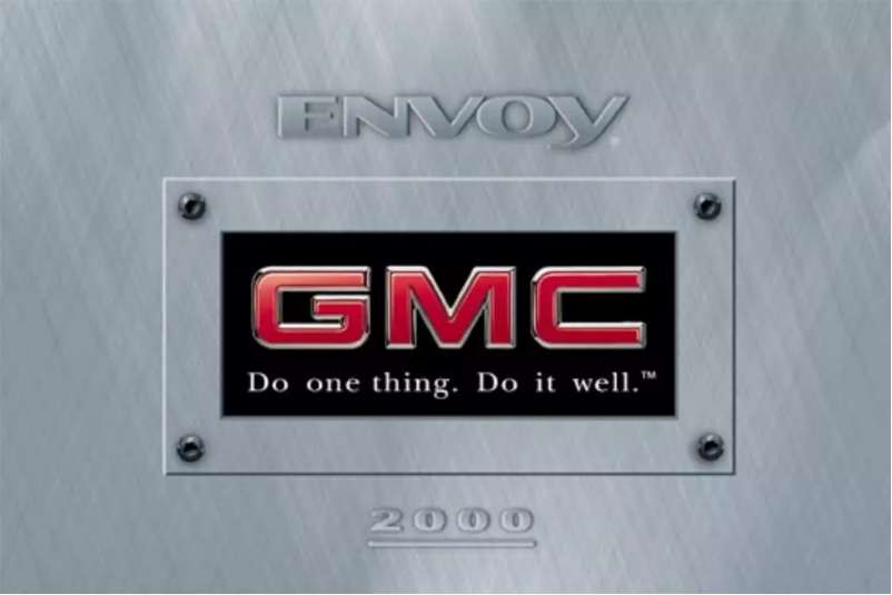 Page 1 de la notice Manuel utilisateur GMC Envoy (2000)