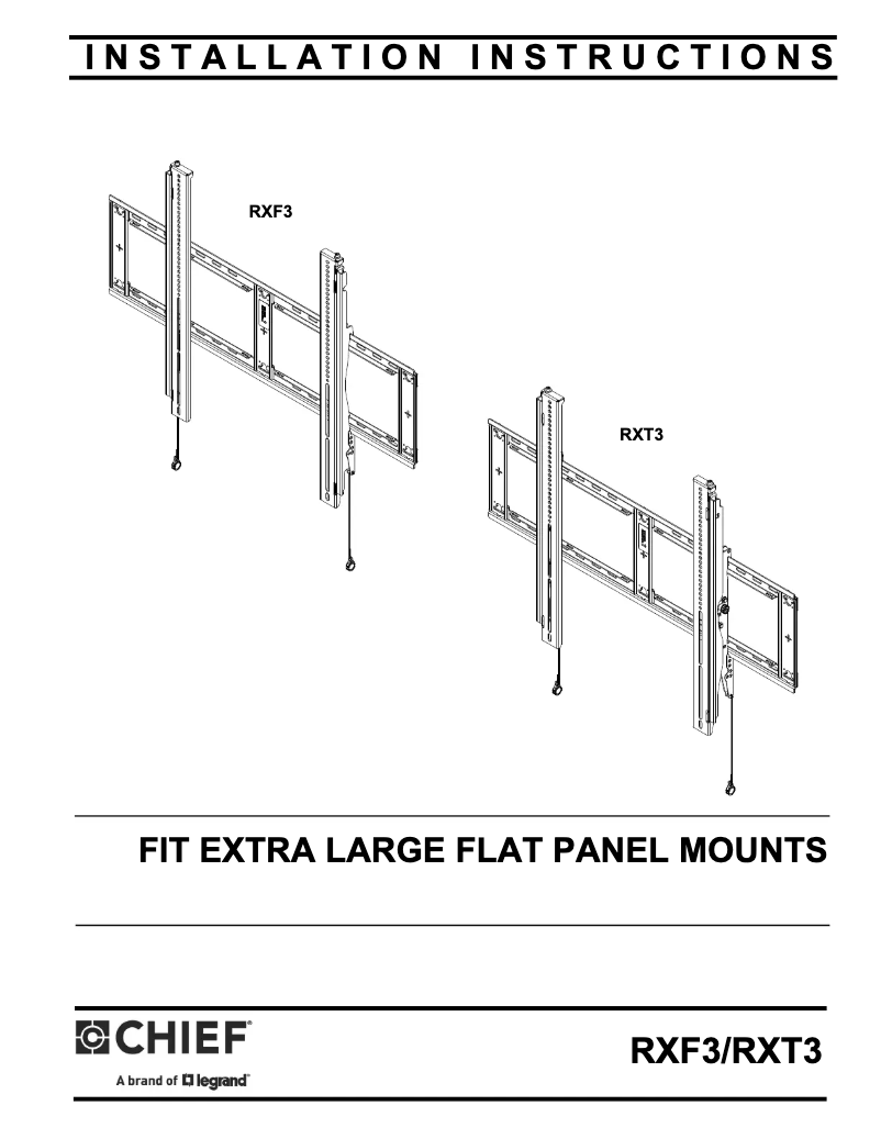 Image de la première page du manuel de l'appareil RXF3