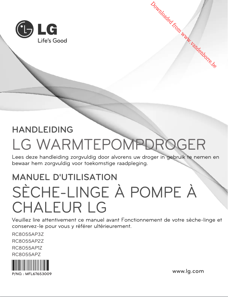 Page 1 de la notice Manuel utilisateur LG RC8055AP1Z