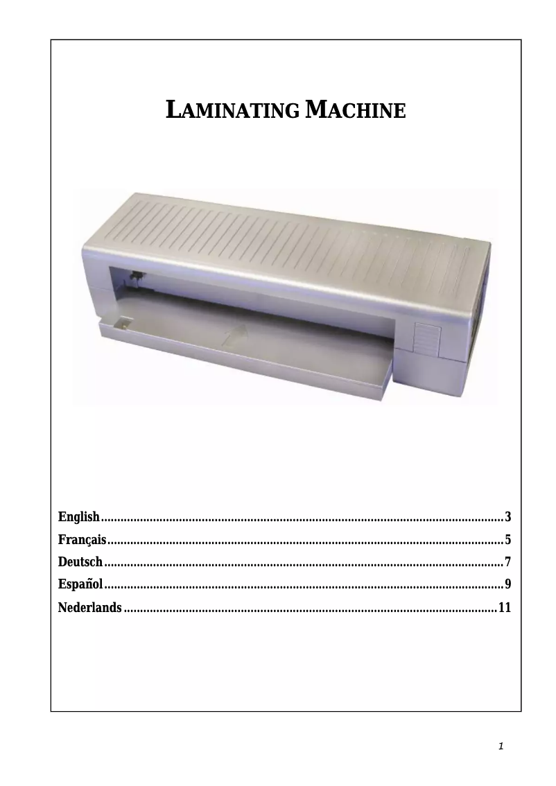 Image de la première page du manuel de l'appareil Pixmaster