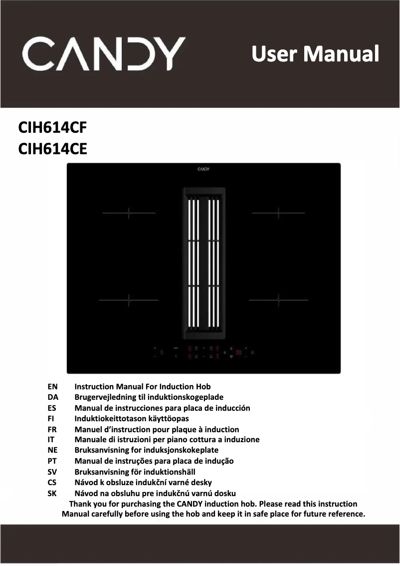 Image de la première page du manuel de l'appareil CIH6I4CE