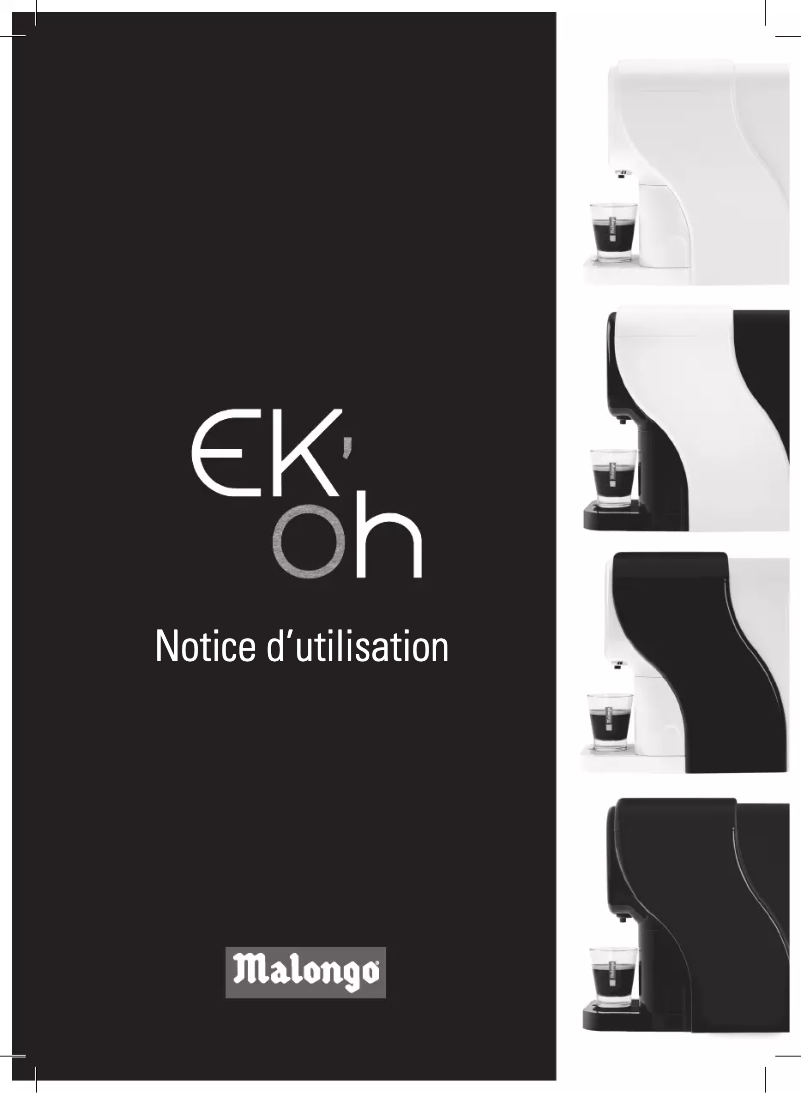 Page 1 de la notice Manuel utilisateur Malongo EKoh