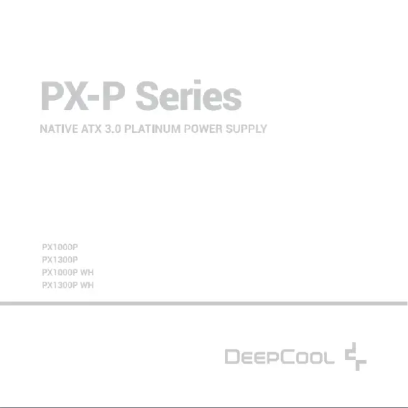 Image de la première page du manuel de l'appareil PX1300P