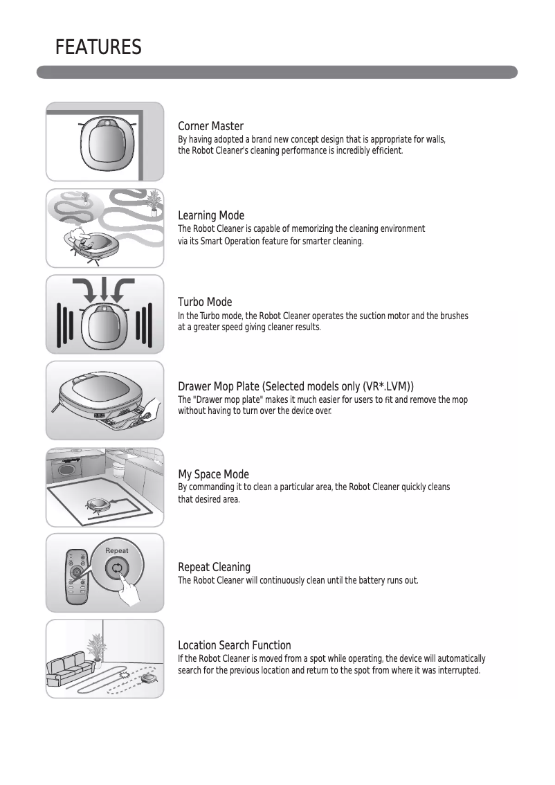 Page 1 de la notice Manuel utilisateur LG VR34408LV