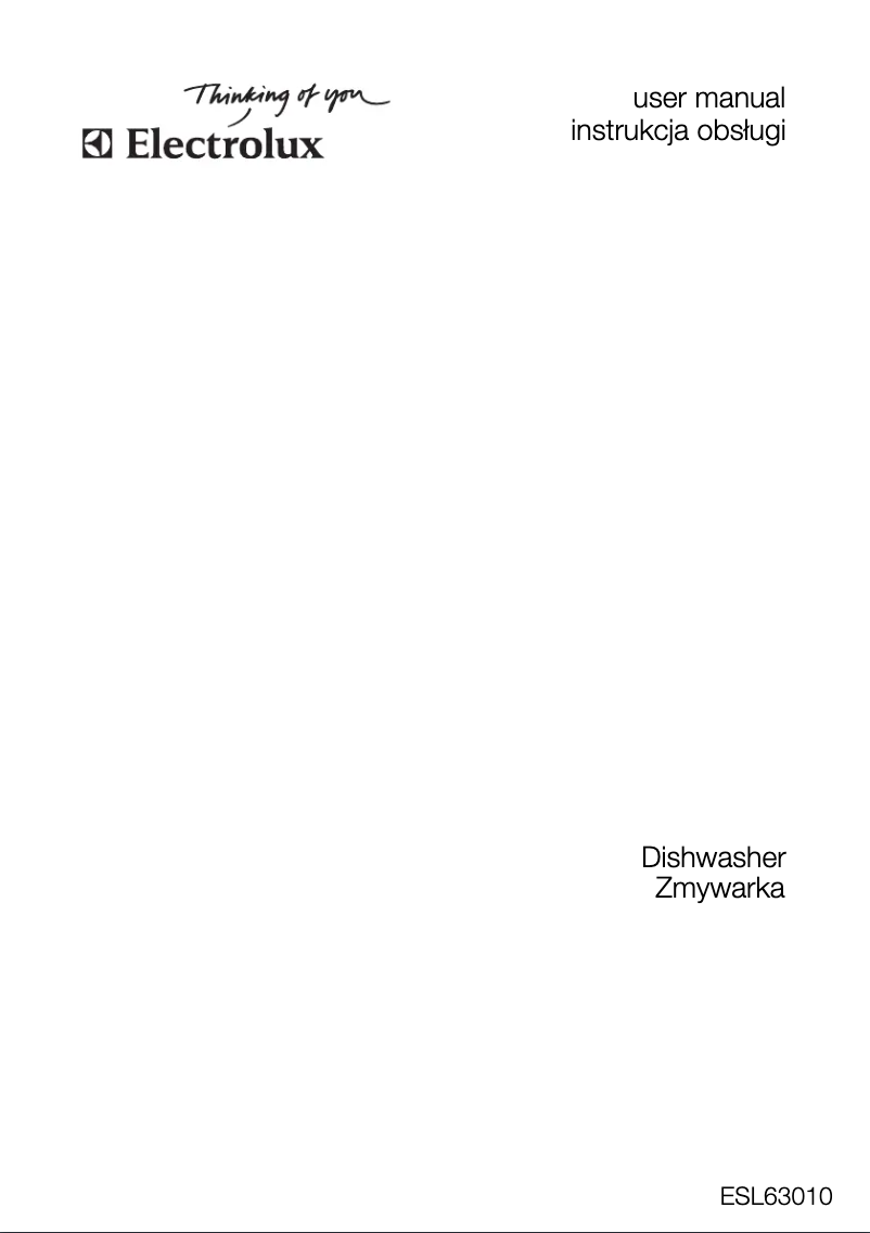 Image de la première page du manuel de l'appareil ESL63010