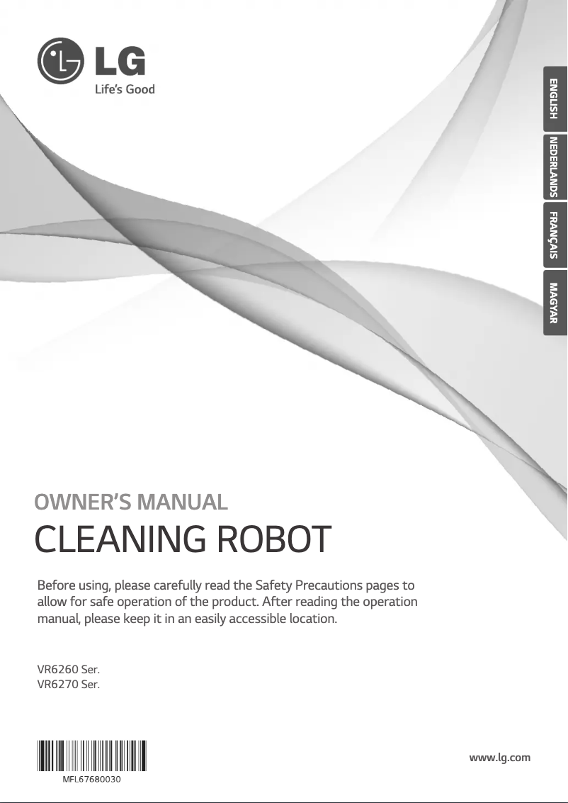 Page 1 de la notice Manuel utilisateur LG VHOMBOT3