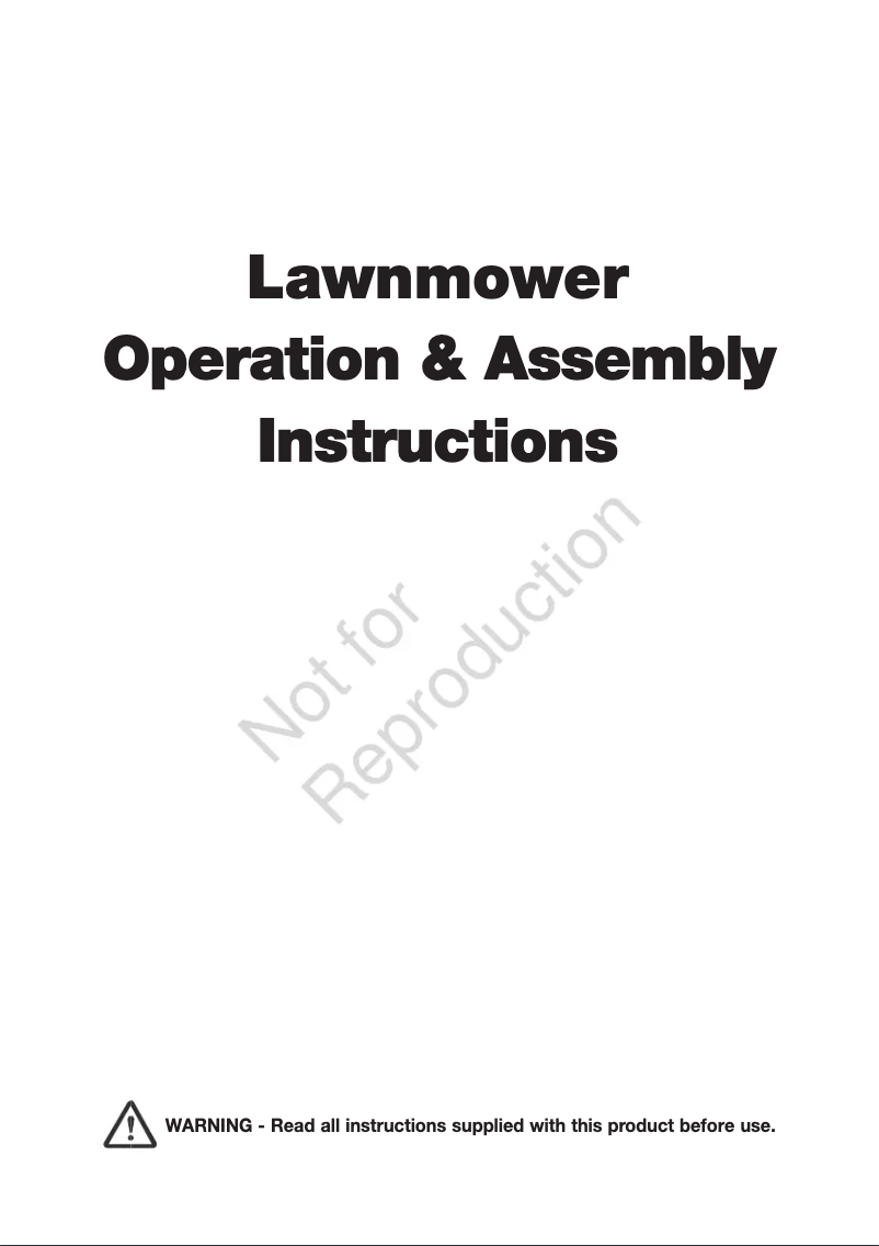 Page 1 de la notice Manuel utilisateur Victa 2691904