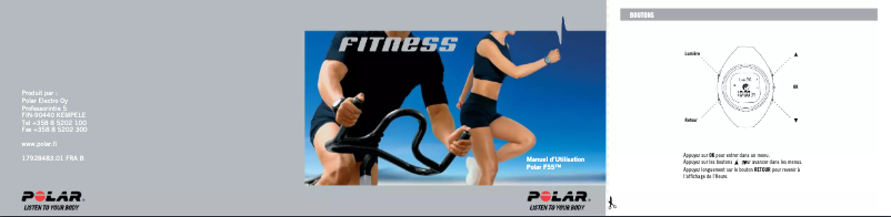 Page 1 de la notice Manuel utilisateur Polar F55