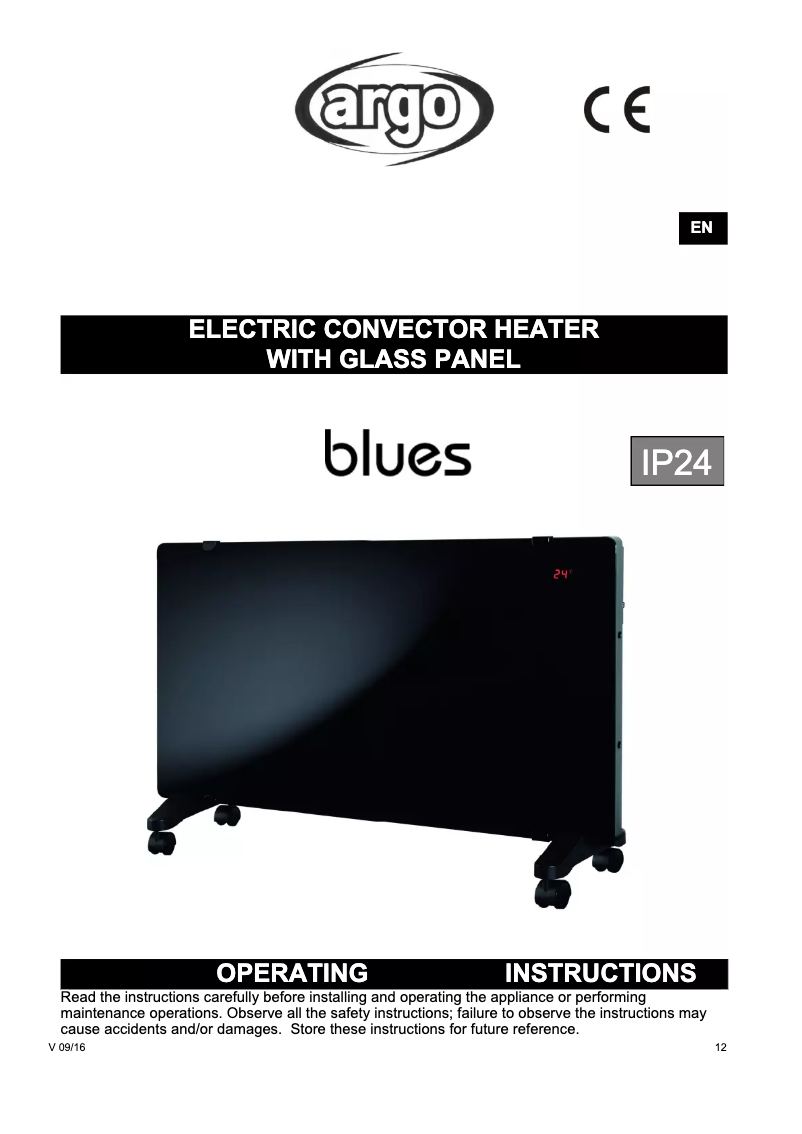 Image de la première page du manuel de l'appareil Blues