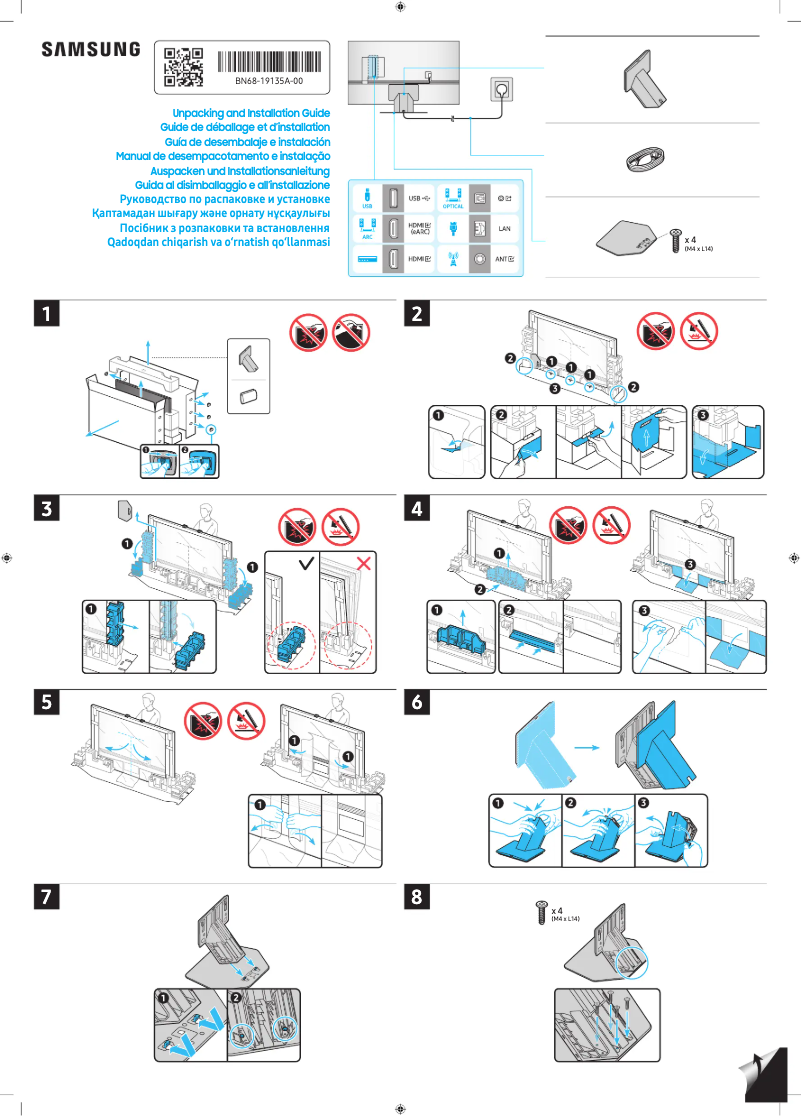 Page 1 de la notice Manuel utilisateur Samsung QN98Q80CAG
