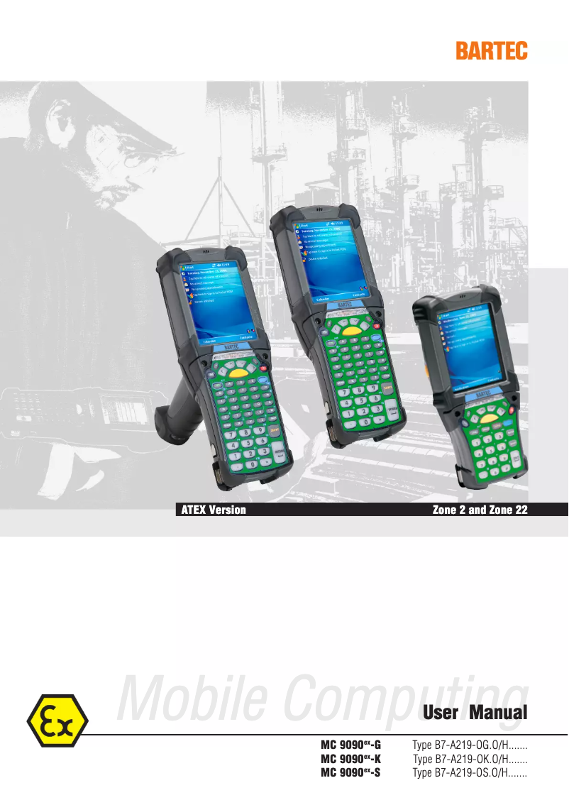 Page n°1 - Manuel utilisateur Bartec B7-A2Z0-0003