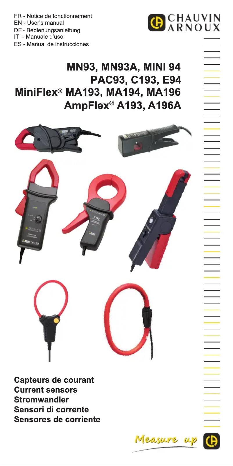 Page 1 of the manual User Manual Chauvin Arnoux MINI 94