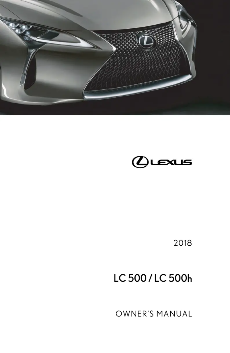 Image de la première page du manuel de l'appareil LC 500 (2018)