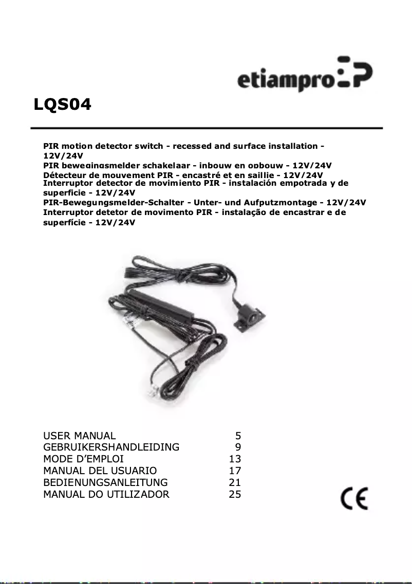 Page n°1 - Manuel utilisateur EtiamPro LQS04
