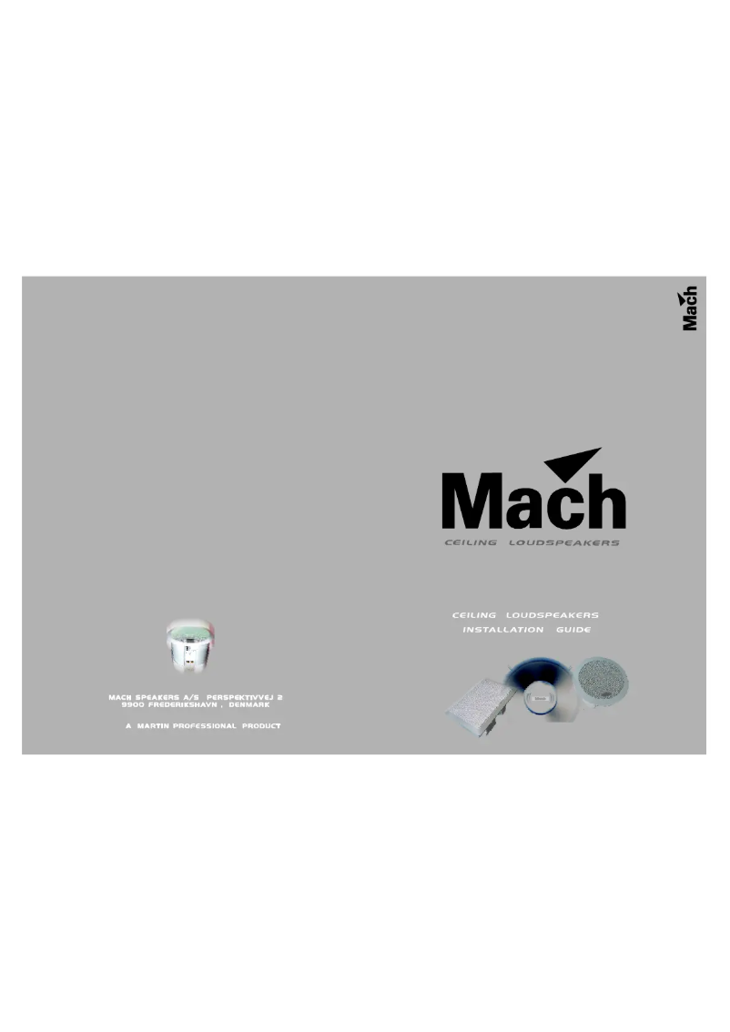 Page n°1 - Manuel utilisateur Martin Mach CS8