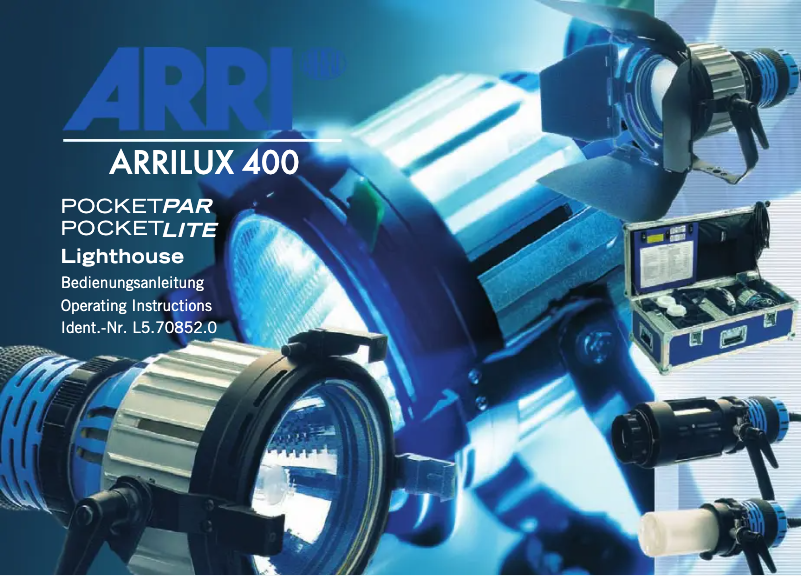 Page 1 de la notice Manuel utilisateur ARRI ARRILUX 400