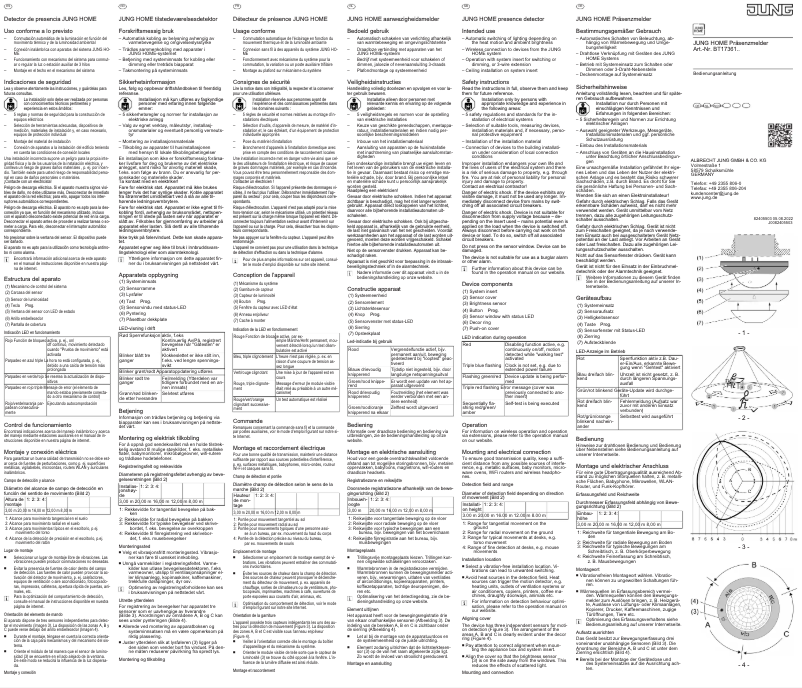 Page 1 of the manual User Manual JUNG BT17361