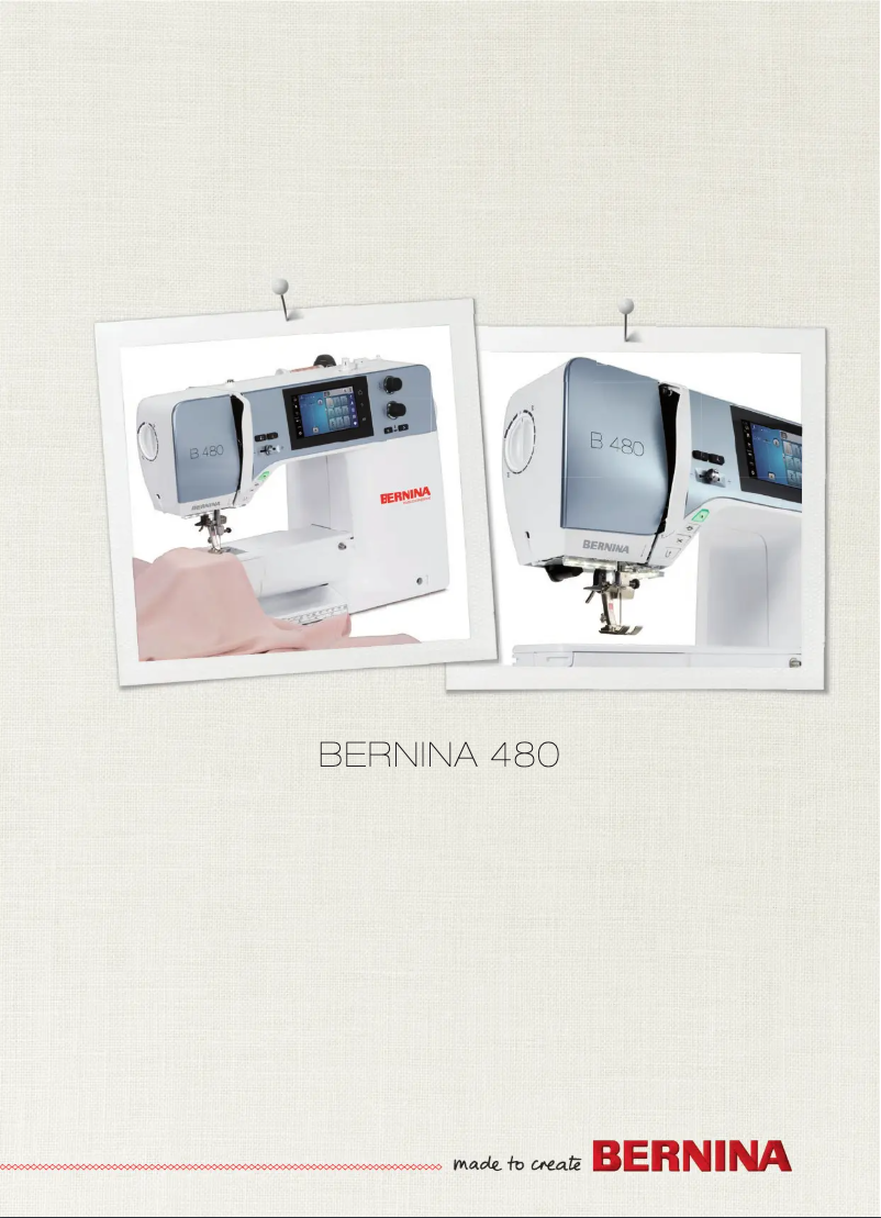 Page n°1 - Manuel utilisateur Bernina 480
