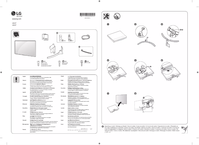 Imagen de la primera página del manual del dispositivo 55UK6400