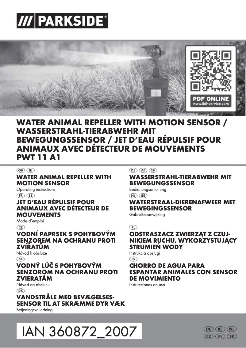 Page n°1 - Manuel utilisateur Parkside PWT 11 A1