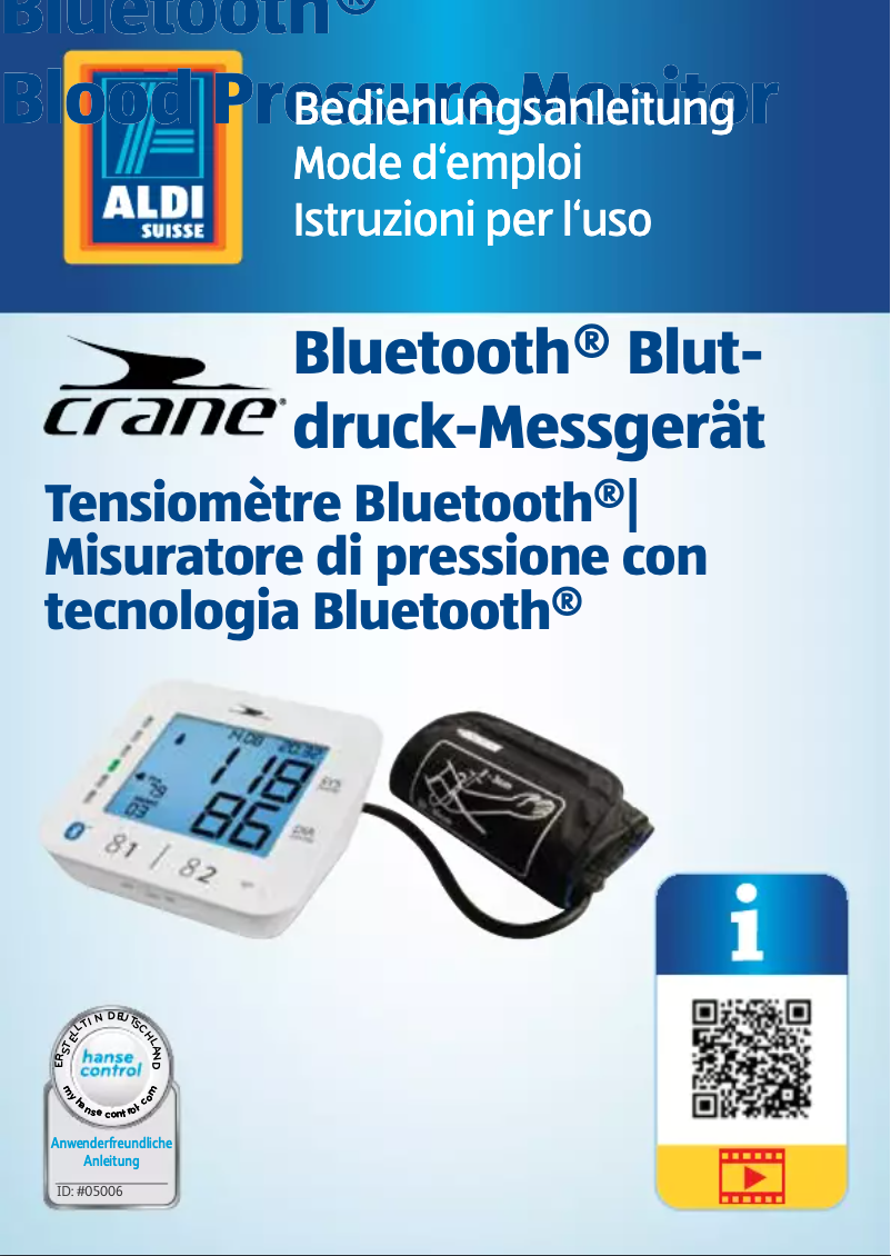 Image de la première page du manuel de l'appareil H05-CDBP-1