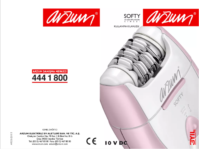 Page 1 de la notice Manuel utilisateur Arzum AR532