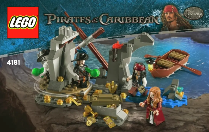 Page 1 de la notice Manuel utilisateur Lego Pirates Of The Caribbean 4181