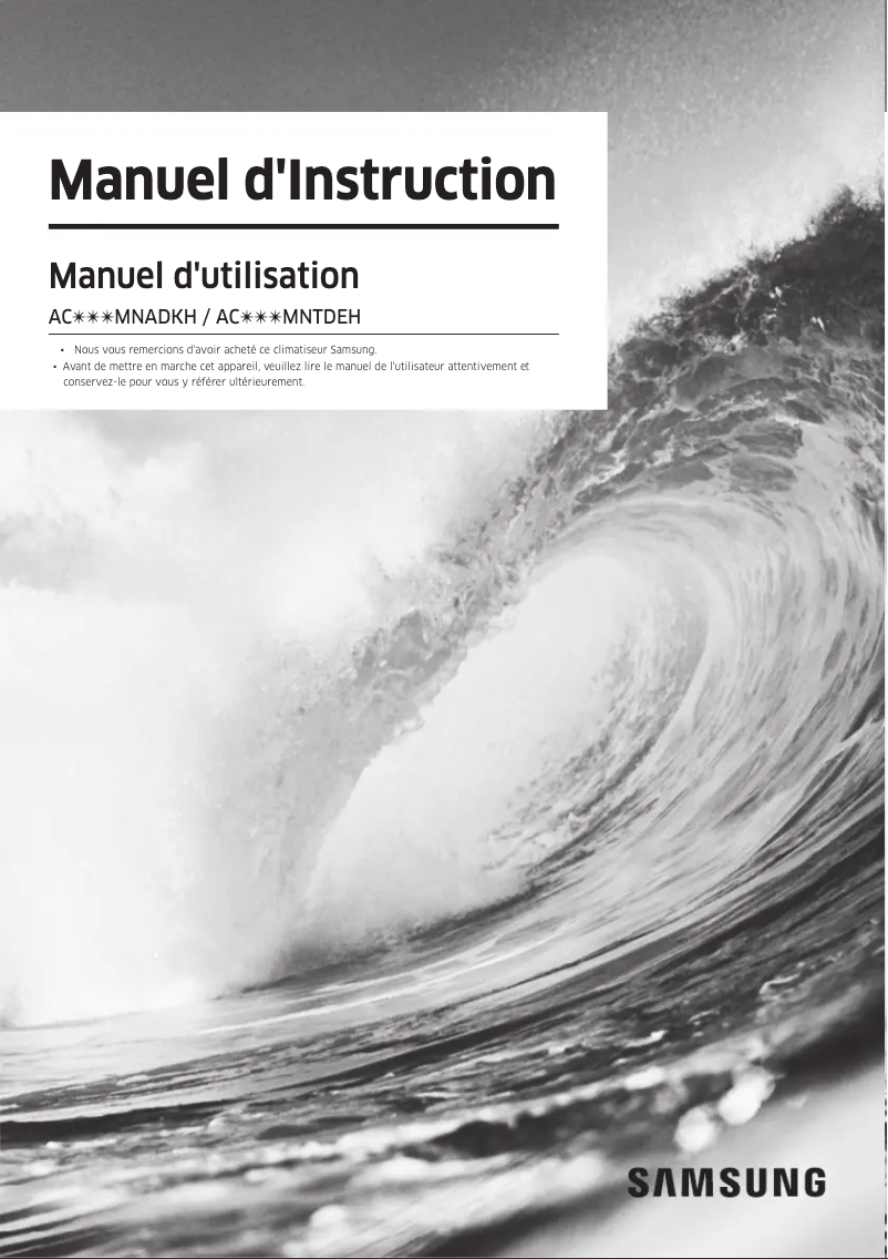 Image de la première page du manuel de l'appareil AC071MNADKH/EU