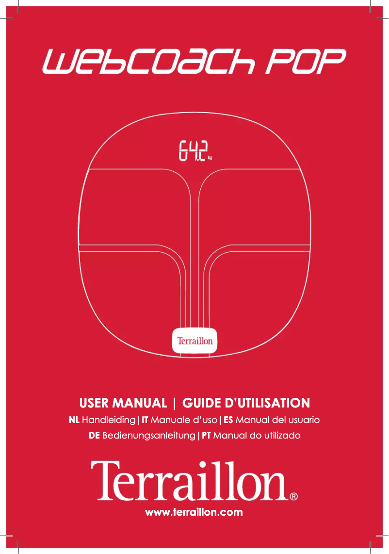 Page n°1 - Manuel utilisateur Terraillon WEB COACH POP