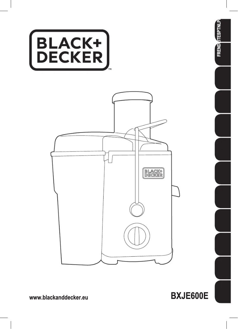 Page n°1 - Manuel utilisateur Black & Decker BXJE600E