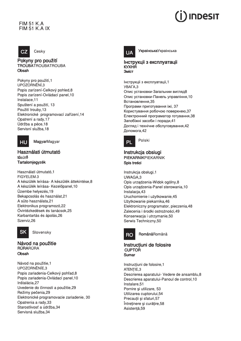 Image de la première page du manuel de l'appareil FIM 51 K.A (BK) (EE)