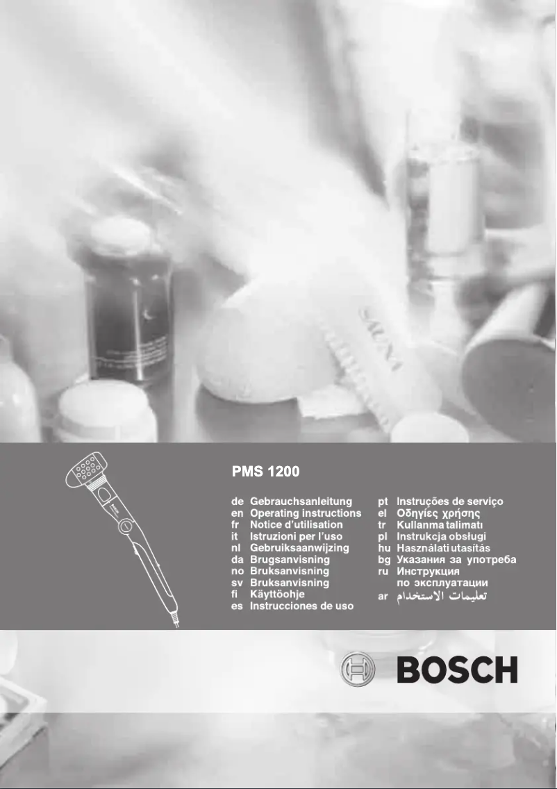 Page n°1 - Manuel utilisateur Bosch PMS1200