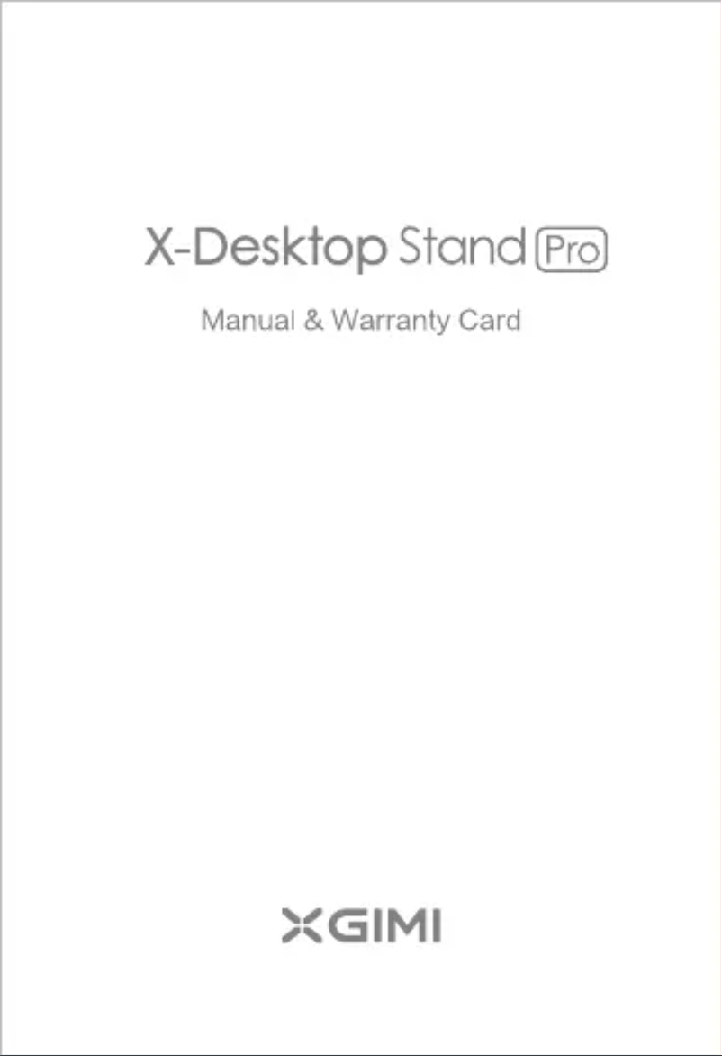 Page n°1 - Manuel utilisateur XGIMI D183S