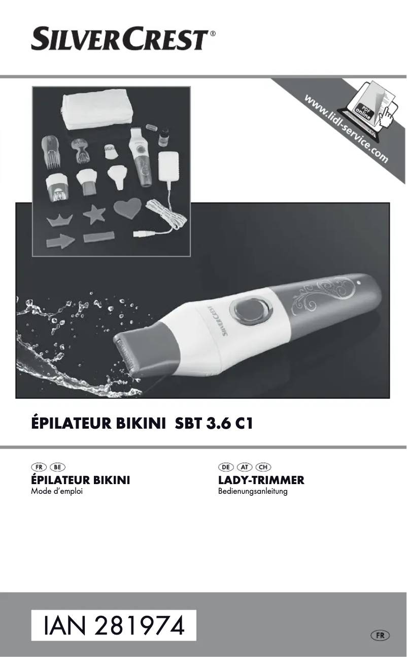 Image de la première page du manuel de l'appareil SBT 3.6 C1