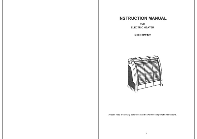 Page 1 de la notice Manuel utilisateur Ramtons RM/469