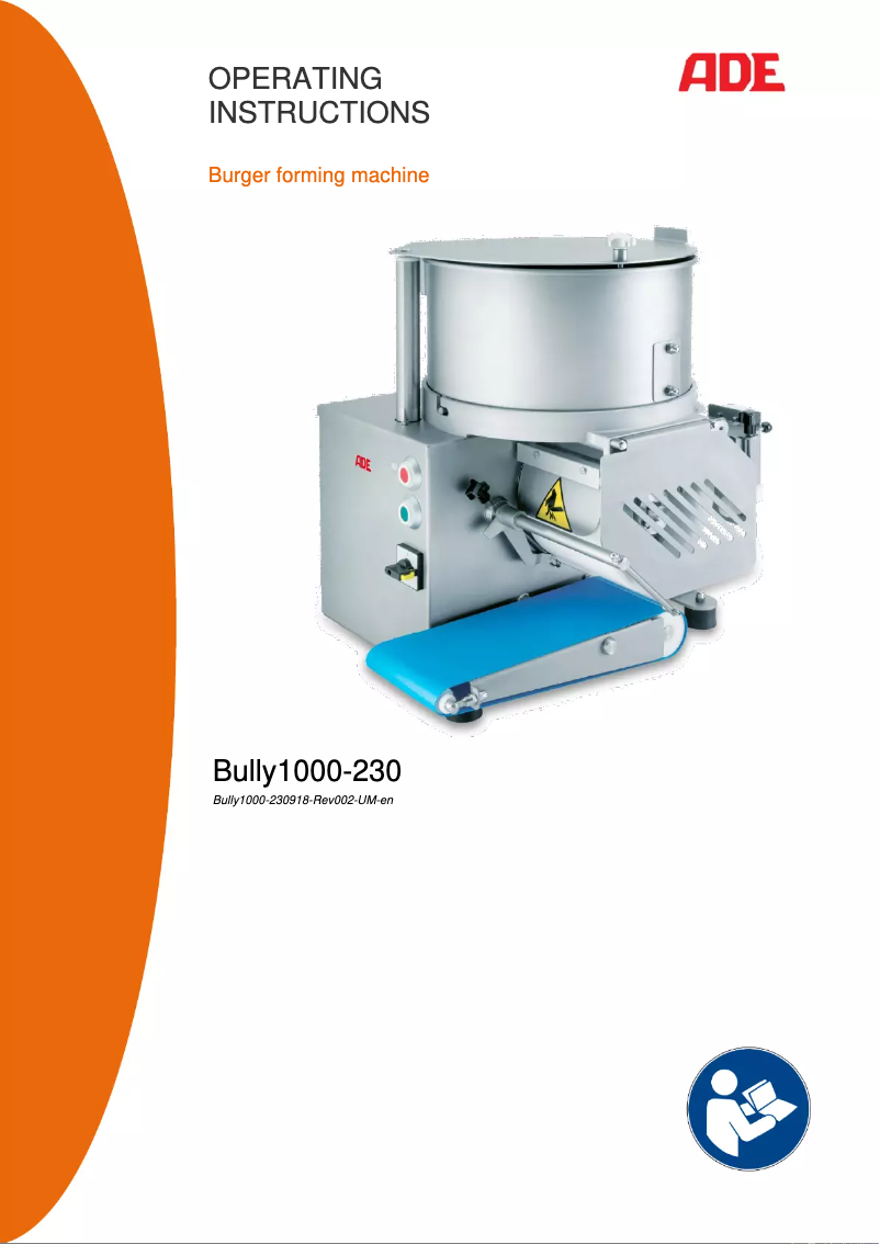 Page 1 de la notice Manuel utilisateur ADE Bully1000-230