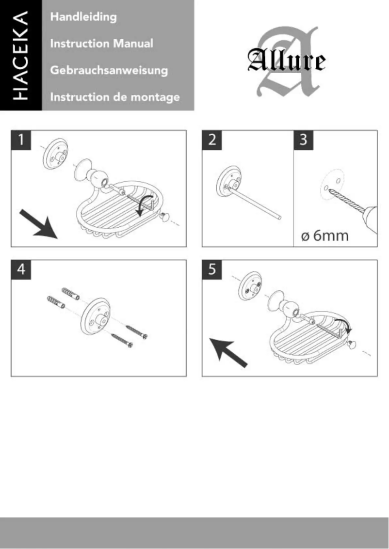 Page 1 de la notice Manuel utilisateur Haceka Allure Chroom
