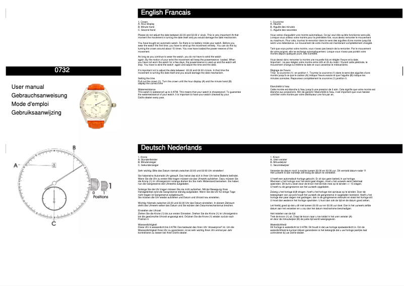 Page 1 de la notice Manuel utilisateur Davis 0732