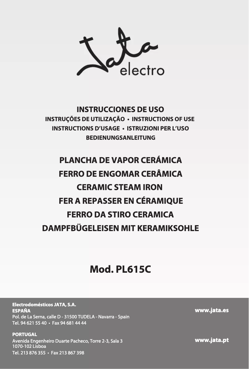 Image de la première page du manuel de l'appareil PL615C